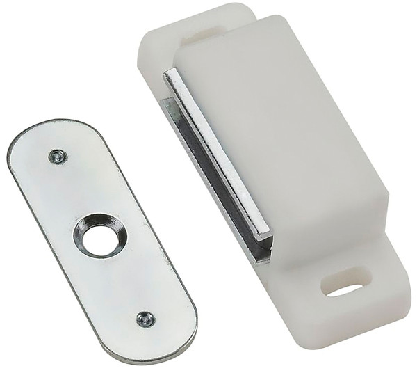 National Hardware V713 Series N149-898 Magnetic Catch, Nylon/Steel, White [SKU: ORG7178536]