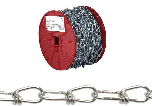 Campbell 0720127 Loop Chain, #1, 250 ft L, 155 lb Working Load, Low Carbon Steel, Zinc [SKU: ORG6111363]