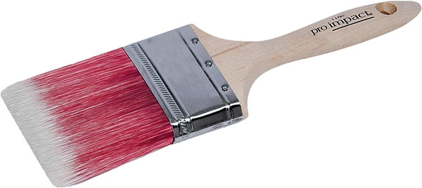 Linzer WC 1160-4 Paint Brush, 4 in W, 3-1/2 in L Bristle, Polyester Bristle, Beaver Tail Handle [SKU: ORG5357587]