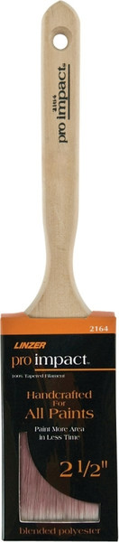 Linzer WC 2164-2.5 Paint Brush, 2-1/2 in W, 2-3/4 in L Bristle, Polyester Bristle, Sash Handle [SKU: ORG1795806]