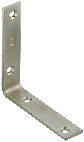 National Hardware 115BC Series N220-145 Corner Brace, 4 in L, 7/8 in W, Steel, Zinc, 0.12 Thick Material [SKU: ORG4655122]