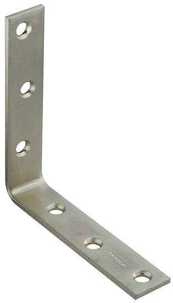National Hardware 115BC Series N220-152 Corner Brace, 5 in L, 1 in W, 4.94 in H, Steel, Zinc, 0.16 Thick Material [SKU: ORG8872111]