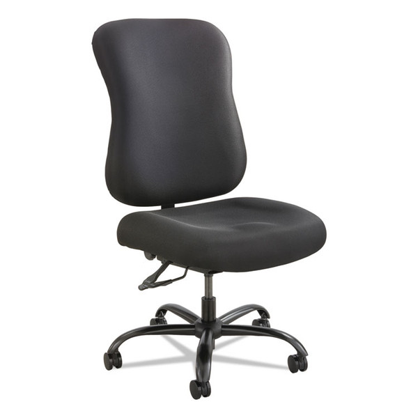 Optimus High Back Big and Tall Chair, Fabric, Supports Up to 400 lb, 19" to 22" Seat Height, Black [SKU: SAF3590BL]