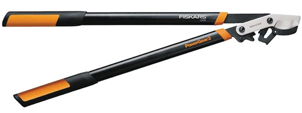 FISKARS 394801-1001 Power Gear Lopper, 2 in Cutting Capacity, Bypass Blade, Steel Blade, Steel Handle, Round Handle [SKU: ORG9180910]