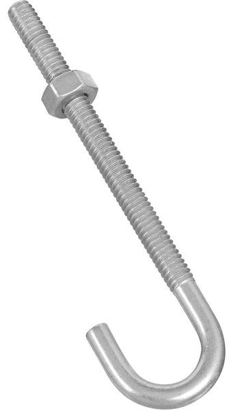 BOLT J-HOOK 1/4X4IN ZINC [SKU: ORG1381664]