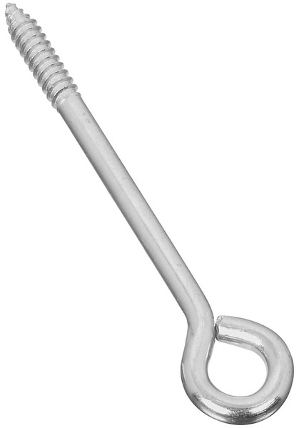 National Hardware N220-699 Lag Screw Eye, 1.62 in L Thread, 6 in OAL, 175 lb Working Load, Steel, Zinc [SKU: ORG6790158]