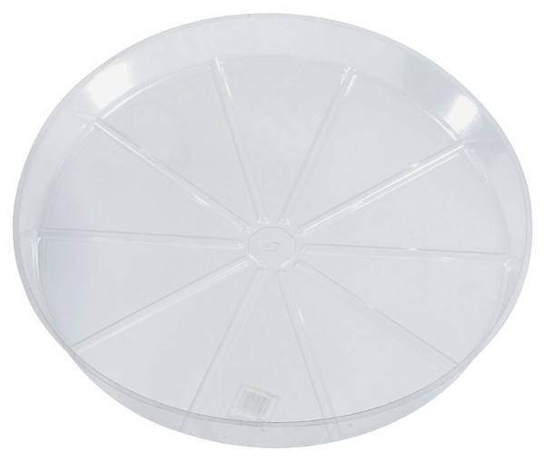 Gardener's Blue Ribbon VS21 Waterproof Plant Saucer, 21 in Dia, Vinyl, Clear [SKU: ORG2514743]