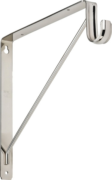 National Hardware S822-091 Shelf and Rod Bracket, 125 lb, Steel, Chrome [SKU: ORG2049195]