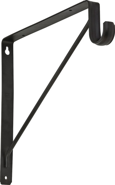 National Hardware S822-092 Shelf and Rod Bracket, 125 lb, Steel, Oil-Rubbed Bronze [SKU: ORG2049203]