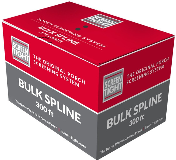 SCREEN TIGHT SPLINE300 Screen Retainer Spline, 0.160 in D, 300 ft L, Vinyl, Black [SKU: ORG2260115]