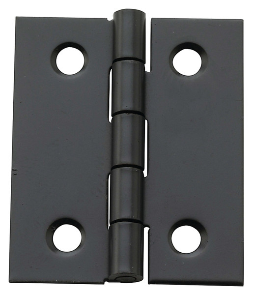 National Hardware N211-020 Decorative Broad Hinge, 1-1/2 in H Door Leaf, 1/32 in Thick Door Leaf, Steel [SKU: ORG7174915]