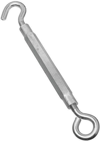 National Hardware 2172BC Series N221-903 Turnbuckle, 320 lb Working Load, 1/2-13 in Thread, Hook, Eye, 17 in L Take-Up [SKU: ORG8819468]