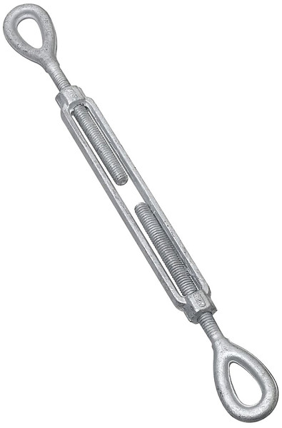 National Hardware 3270BC Series N177-394 Turnbuckle, 1040 lb Working Load, 3/8 in Thread, Eye, Eye, 6 in L Take-Up [SKU: ORG6844021]