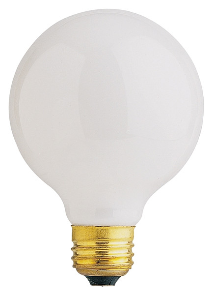 Feit Electric 40G25/W/RP Incandescent Bulb, 40 W, G25 Lamp, Medium E26 Lamp Base, 2850 K Color Temp [SKU: ORG6048664]