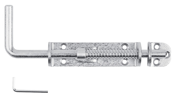 National Hardware N109-212 Slide Bolt, 1-9/16 in Bolt Head, Steel, Zinc [SKU: ORG7415516]