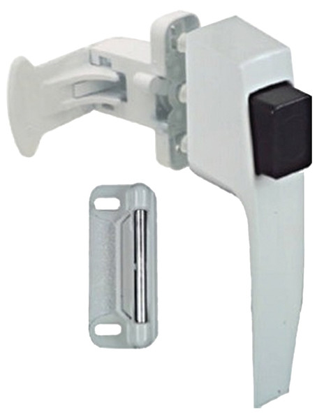 National Hardware V1326 Series N213-165 Pushbutton Latch, Zinc, 5/8 to 2 in Thick Door [SKU: ORG7181993]