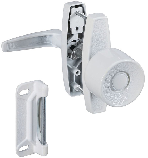 National Hardware V1307 Series N212-993 Knob Latch, Zinc, 5/8 to 1-3/8 in Thick Door [SKU: ORG7181944]