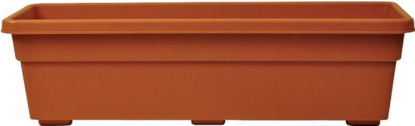 Southern Patio PW2412TC Promotional Window Box Planter, 24 in W, 8-1/16 in D, Plastic, Terracotta [SKU: ORG1396274]