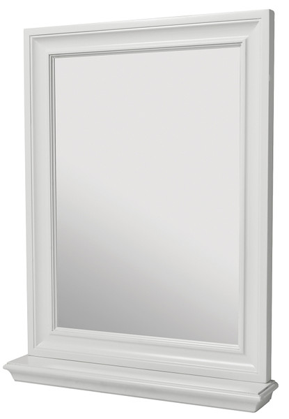 CRAFT + MAIN Cherie Series CHWM2430 Framed Mirror, Rectangular, 24 in W, 30 in H, Wood Frame, White Frame, Wall Mounting [SKU: ORG7450331]