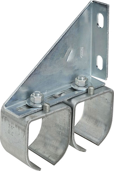 National Hardware N193-912 Round Rail, Steel, Galvanized, 2 in W, 7-3/32 in H, 5-13/16 in L [SKU: ORG0128553]