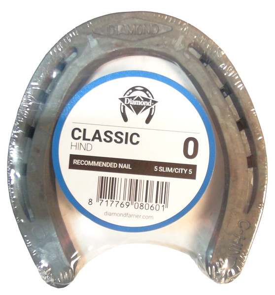Diamond Farrier 0HINDPR Hind Shoe, 1/4 in Thick, 0, Steel [SKU: ORG3472180]