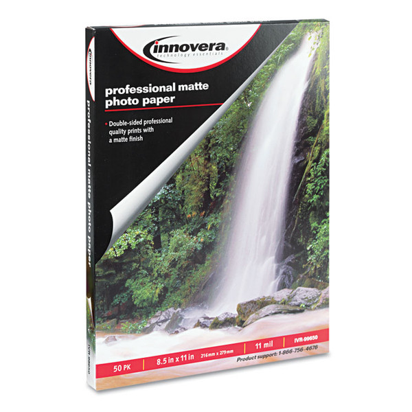 Heavyweight Photo Paper, 11 mil, 8.5 x 11, Matte White, 50/Pack [SKU: IVR99650]