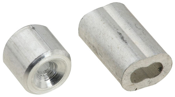 National Hardware SPB3231 Series N830-350 Ferrule and Stop, 1/16 in Dia Cable, Aluminum [SKU: ORG7183288]