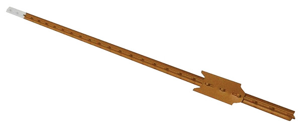 CMC TP125POR060 T-Post, 6 ft H, Steel, Orange/White [SKU: ORG7296643]