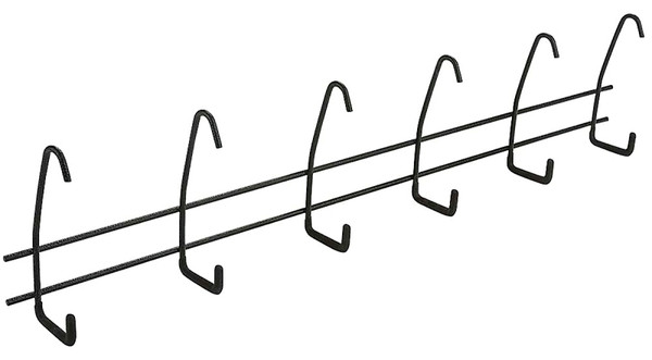 National Hardware V2420 N112-086 Storage Hanger, 10 lb, Steel, Black [SKU: ORG7180268]