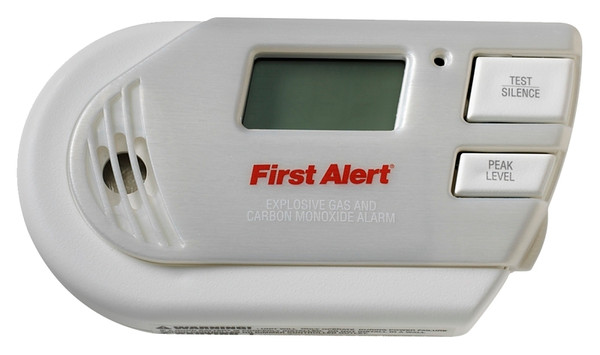 FIRST ALERT 1039760 Explosive Gas/Carbon Monoxide Alarm, Digital Display, 85 dB, Alarm: Audio [SKU: ORG4566196]
