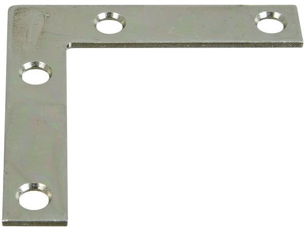 National Hardware 117BC Series N266-502 Corner Brace, 2-1/2 in L, 1/2 in W, 2-1/2 in H, Steel, Zinc, 0.07 Thick Material [SKU: ORG7624737]