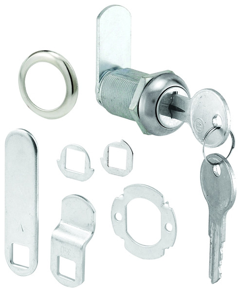 Defender Security U 9945KA Drawer and Cabinet Lock, Keyed Lock, Y11 Yale Keyway, Stainless Steel, Chrome [SKU: ORG3815347]