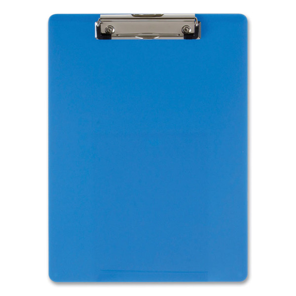 Recycled Plastic Clipboard, Holds 8.5 x 11 Sheets, Blue [SKU: OIC83048]