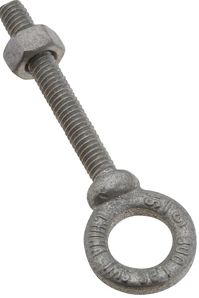 National Hardware N245-100 Eye Bolt, 5/16-18 Thread, 2-1/8 in L Thread, 5/8 in ID x 1-1/8 in OD Dia Eye [SKU: ORG2542637]
