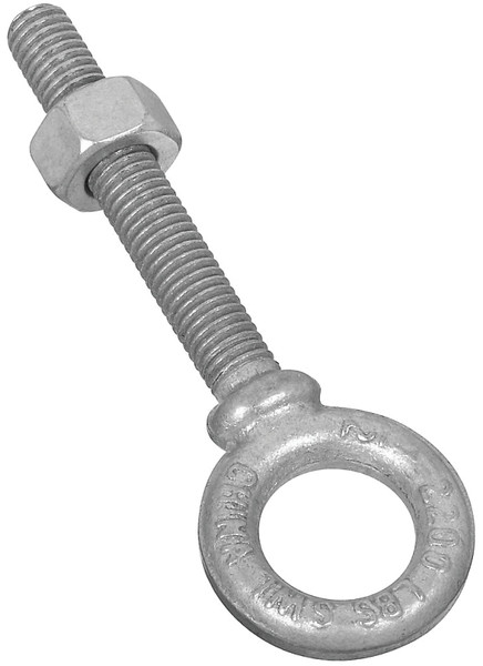 National Hardware N245-159 Eye Bolt, 1/2-13 Thread, 3-1/8 in L Thread, 1 in ID x 1-3/4 in OD Dia Eye, 3-1/4 in L Shank [SKU: ORG4673091]