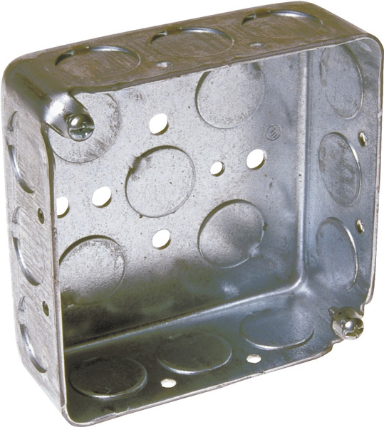 Orbit D4SB-50 Switch Box, 2 -Gang, 16 -Knockout, 1/2 in Knockout, Steel, Gray, Galvanized [SKU: ORG6150825]