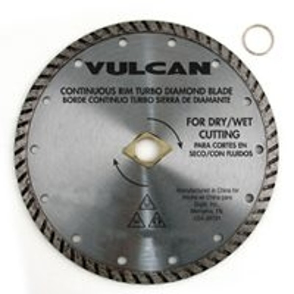 Vulcan 934161OR Continuous Turbo Diamond Blade, 10 in Dia, 7/8 in Arbor [SKU: ORG5773494]