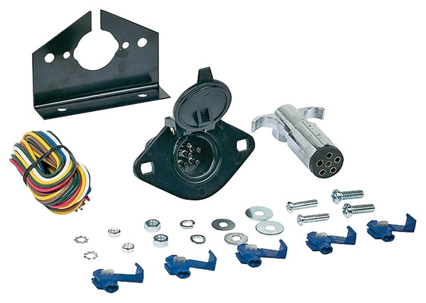 HOPKINS 48405 Light Connector Set, 6/12 V, 6-Pole, Zinc [SKU: ORG2728244]