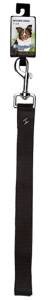 Digger's 2957203 Lead, 72 in L, 1 in W, Nylon Line, Black [SKU: ORG1868777]