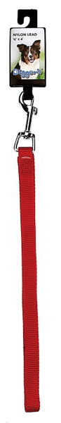 Digger's 2930001 Lead, 48 in L, 5/8 in W, Nylon Line, Red [SKU: ORG1868728]
