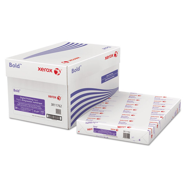 Bold Digital Printing Paper, 100 Bright, 28 lb Bond Weight, 11 x 17, White, 500/Ream [SKU: XER3R11762]