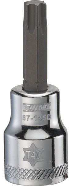 DeWALT DWMT87145OSP Torx Bit Socket, T40 Tip, 3/8 in Drive, Polished Chrome Vanadium [SKU: ORG7519788]