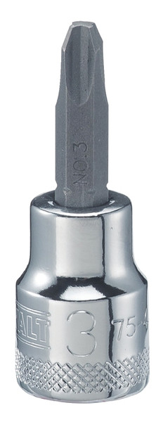 DeWALT DWMT75448OSP Phillips Screwdriver Bit Socket, #3 Tip, 3/8 in Drive, Chrome Vanadium, Polished Chrome Vanadium [SKU: ORG7523178]