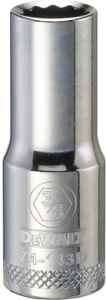 DeWALT DWMT74143OSP Drive Socket, 3/8 in Socket, 3/8 in Drive, 12-Point, Vanadium Steel, Polished Chrome [SKU: ORG7515398]