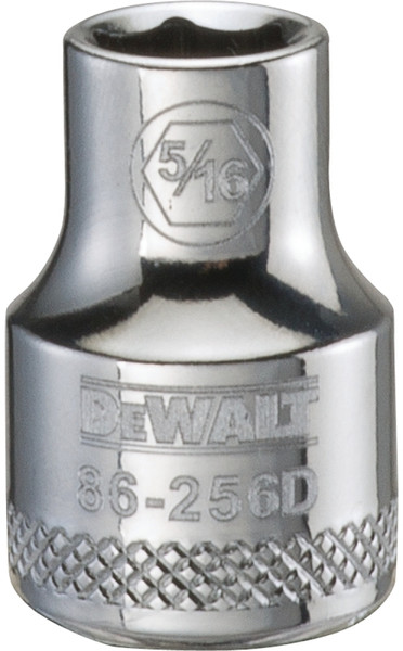DeWALT DWMT86256OSP Hand Socket, 5/16 in Socket, 3/8 in Drive, 6-Point, Vanadium Steel, Polished Chrome [SKU: ORG7518863]