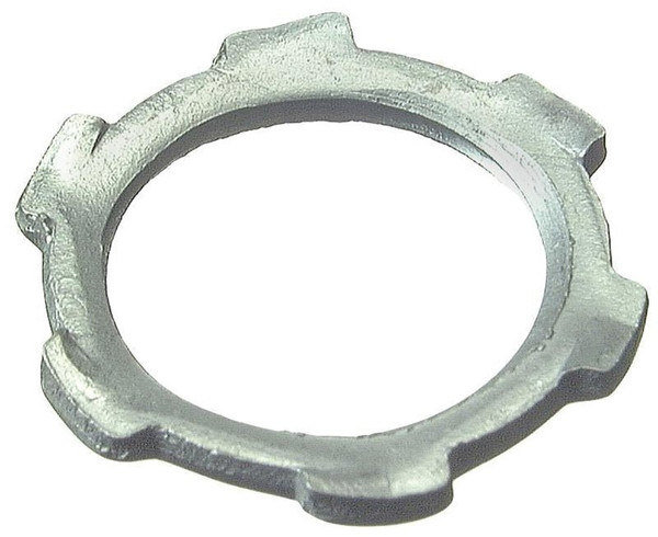 Halex 26191 Conduit Locknut, 1/2 in, Steel, Zinc [SKU: ORG2058055]