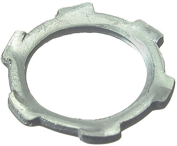 Halex 26192 Conduit Locknut, 3/4 in, Steel, Zinc [SKU: ORG7780877]