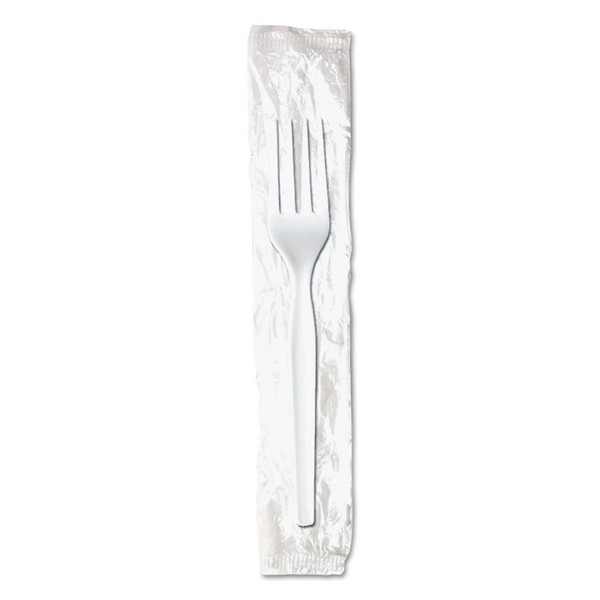 Mediumweight Polypropylene Cutlery, Forks, White, 1,000/Carton [SKU: DXEFM23C7]