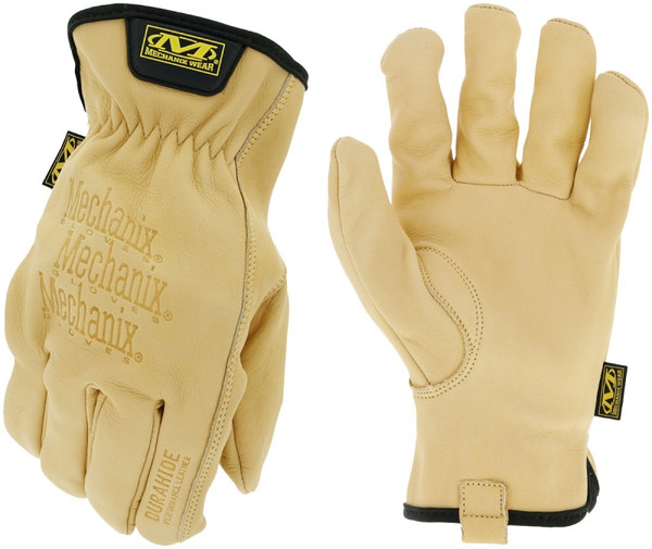 MECHANIX WEAR LDCW-75-010 Driver Gloves, L, 10 in L, Keystone Thumb, Elastic Cuff, Leather, Tan [SKU: ORG0743302]