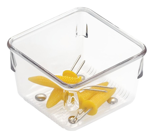 iDESIGN LINUS 52230 Drawer Organizer, Plastic, Clear, 3 in OAL, 2 in OAH, 3 in OAW [SKU: ORG0469874]